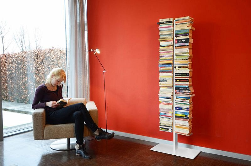 10534 Radius design cologne Knižnica 16 poličiek RADIUS DESIGN (BOOKSBAUM weiss STAND GROSS 717B) biela