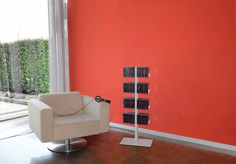 10550 Radius design cologne Zakladač na CD 8 poličiek RADIUS DESIGN (CD-BAUM silber STAND KLEIN 718C) strieborný