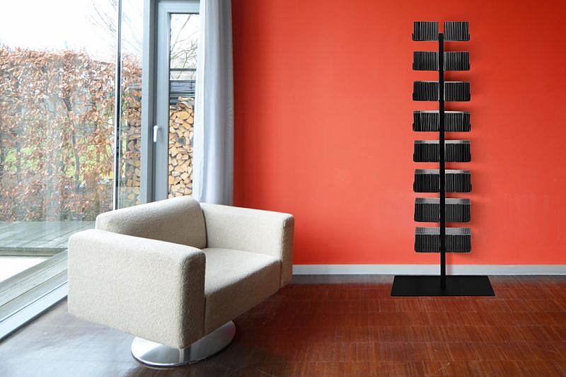 10551 Radius design cologne Zakladač na CD 16 poličiek RADIUS DESIGN (CD-BAUM schwarz STAND GROSS 719A) čierny