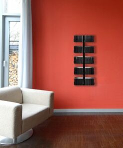 Radius design cologne Zakladač na CD 10 poličiek RADIUS DESIGN (CD-BAUM schwarz WAND 1 KLEIN 722A) čierny