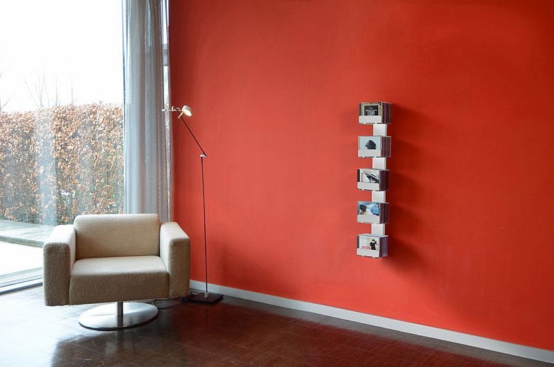 10561 Radius design cologne Zakladač na CD 5 poličiek RADIUS DESIGN (CD-BAUM weiss WAND 2 KLEIN 726B) biely