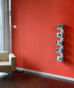 Radius design cologne Zakladač na CD 5 poličiek RADIUS DESIGN (CD-BAUM silber WAND 2 KLEIN 726C) strieborný