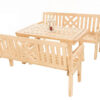 DEOKORK Masívne záhradná zostava z borovice ROMANTIC 1+2 (32 mm) - rôzne dĺžky 180 cm
