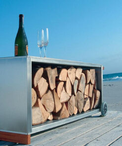 Radius design cologne Vozík na drevo RADIUS DESIGN (KAMINHOLZWAGEN stainless steel 470A) nerez