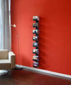 Radius design cologne Zakladač na CD 7 poličiek RADIUS DESIGN (CD-BAUM schwarz WAND 2 GROSS 727A) čierny