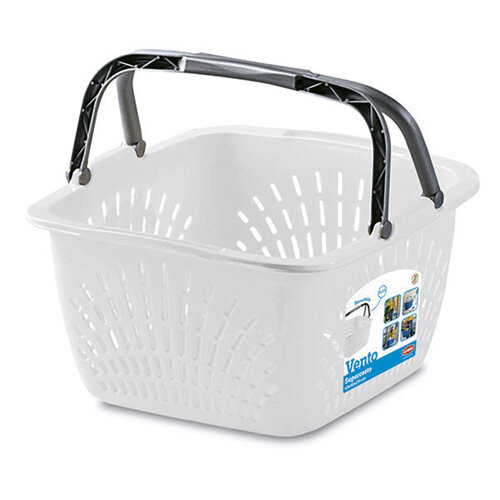 Plastovy-kosik-VENTO-s-uchytmi-40-x-40-x-23-cm Plastový košík VENTO s úchytmi, 40 x 40 x 23 cm