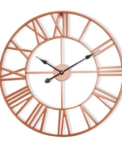 Casa Chic Queensway 80, nástenné hodiny, kovový rám, tiché, Ø 76 cm