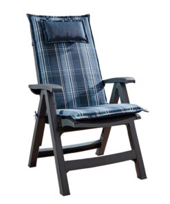 Blumfeldt Donau, čalúnenie, čalúnenie na stoličku, vysoké operadlo, záhradná stolička, polyester, 50x120x6cm