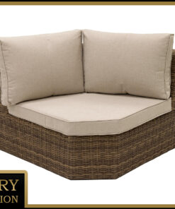 DEOKORK Ratanový rohový diel BORNEO LUXURY (hnedá)