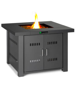 Blumfeldt Sorrento, plynový ohrievač a stôl 2 v 1, 13 kW, elektrické zapaľovanie, sklenené kamene, oceľ
