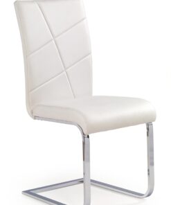 HALMAR K108 jedálenská stolička biela / chróm