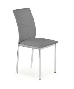 HALMAR K137 jedálenská stolička sivá / chróm