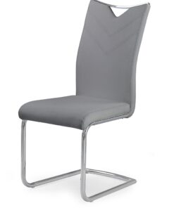 HALMAR K224 jedálenská stolička sivá / chróm