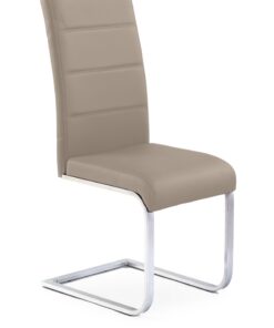 HALMAR K85 jedálenská stolička cappuccino / chróm