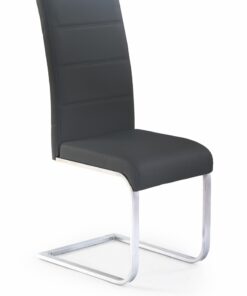 HALMAR K85 jedálenská stolička čierna / chróm