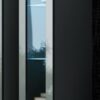 CAMA MEBLE Vigo 180 vitrína na stenu so sklom sivá / sivý lesk