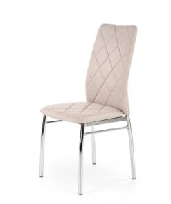 HALMAR K309 jedálenská stolička svetlobéžová / chróm