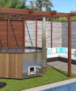 DEOKORK Drevená kaďa Hot tub DELUXE 240 XXL (1300L)