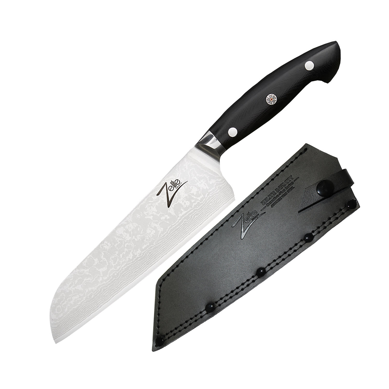 10039011_yy_0001_titel___ Zelite Infinity by Klarstein Executive-Plus, 7" nôž santoku, 61 HRC, damašková oceľ