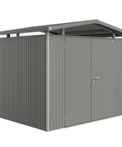 Biohort Záhradný domček BIOHORT Panorama P3 duo 273 × 238 cm (sivý kremeň metalíza)