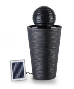 Blumfeldt Liquitorre XL, solárna fontána, 200 l/h, solárny panel, 2 W, akumulátor, LED, polyresin