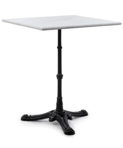 Blumfeldt Patras Onyx, bistro stolík, secesný štýl, mramor, 60 × 60 cm, výška: 72 cm, liatinový stojan