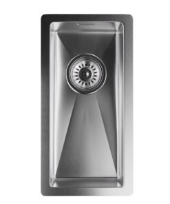 Klarstein TitanSteel Kuchynský drez 45 x 23 cm (DxŠ) s povrchom odolný voči hrdzi, poškriabaniu a teplu