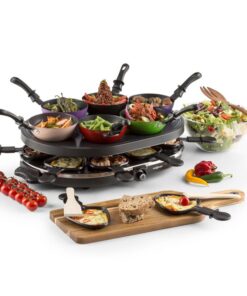 OneConcept Woklette, raclette gril, 1200 W, wok, pre 6 osôb, nepriľnavý povrch