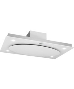 Klarstein Secret Service, digestor, 110 cm, stropný, 987 m³/h, sklo, LED, biely