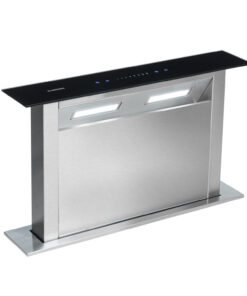 Klarstein Royal Flush Downdraft, digestor, 60 cm, výsuvný, 504 m³/h, nehrdzavejúca oceľ, čierny