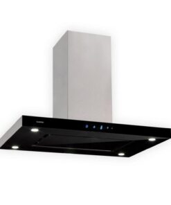 Klarstein Valeria ostrovný digestor 90 cm 642 m³/h odsávanie Touch LED sklo nerez