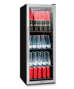 Klarstein Beersafe 6XL, chladnička na nápoje, 201 l, 0-10°C, sklo, energet. trieda G, nehrdzavejúca oceľ