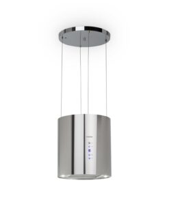 Klarstein Barett, digestor, 35 cm, ostrovčekový, 560 m³/h, LED, filter s aktívnym uhlím, nehrdzavejúca oceľ