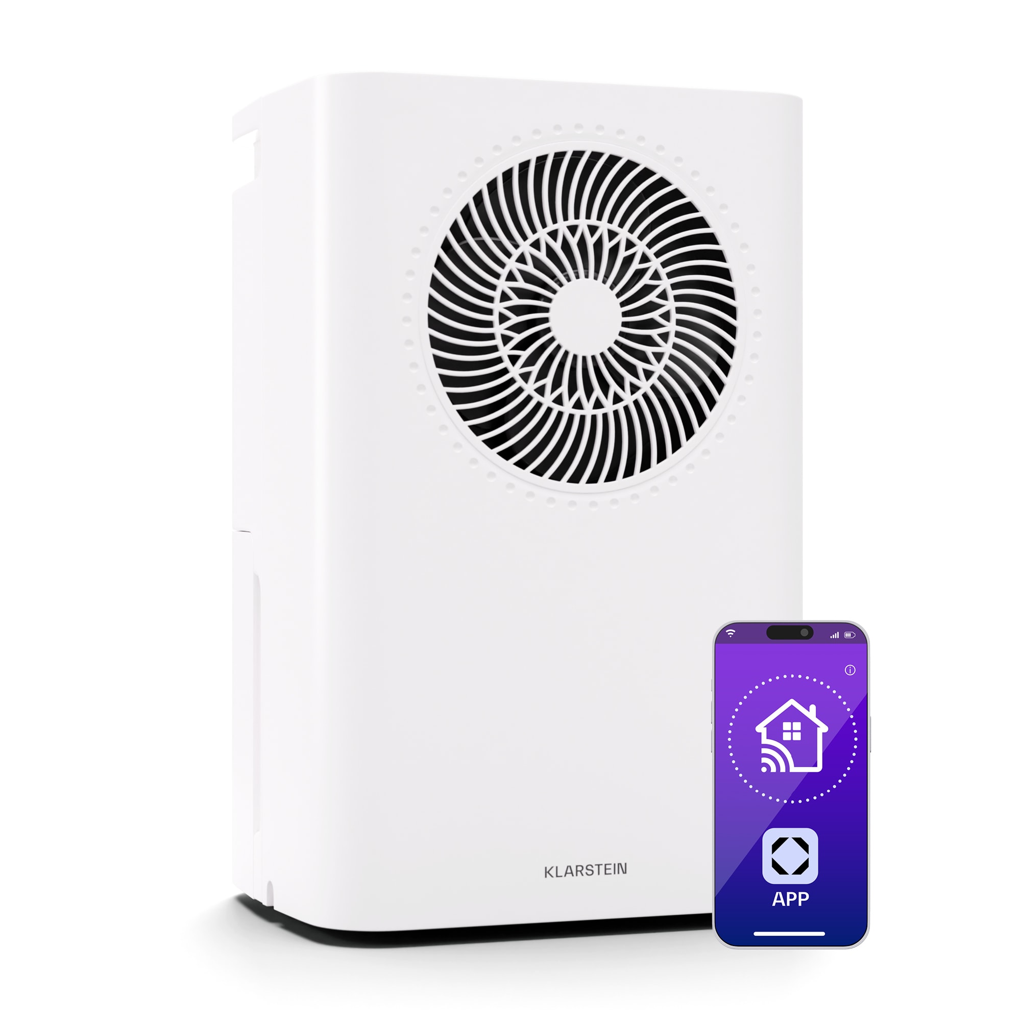 10045542_yy_0001_titel___ Klarstein CircleDry Smart 12 L odvlhčovač, 12 L/deň, 260 W, 25-30m², WiFi, časovač, filter