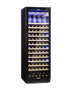 Klarstein Vinovilla Onyx Grande, veľkoobjemová vinotéka, 433 l, 165 fliaš, čierna