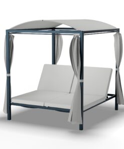 Blumfeldt Eremitage Double XL ležadlo, ochrana pred slnkom, až pre 2 osoby, kovový rám, odolné voči poveternostným vplyvom