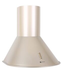 Klarstein Lumio, digestor, 60 cm, komínový, 352 m³/h, retro dizajn, nehrdzavejúca oceľ, champagne