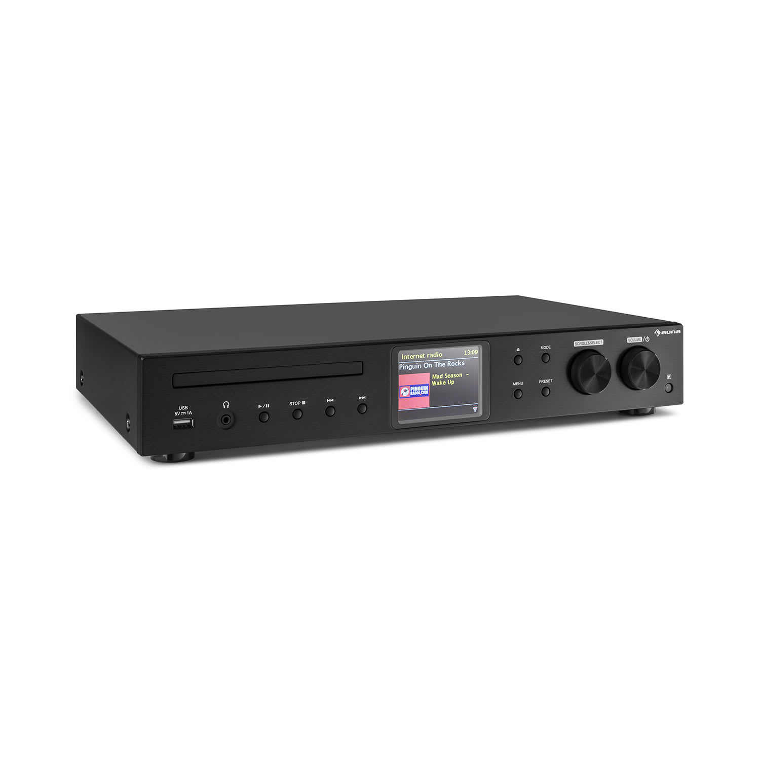 10032753_yy_0001_titel___ Auna iTuner CD, HiFi receiver, internetové/DAB+/FM rádio, CD prehrávač, WiFi, čierny
