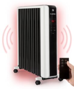 Klarstein Thermaxx 2500, olejový radiátor, 2500 W, 5-35 °C, 24-hod. časovač, biely/čierny