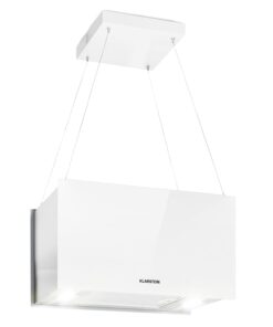 Klarstein Kronleuchter L, digestor, 60 cm, ostrovčekový, 590 m³/h, dotykové ovládanie, LED, biely