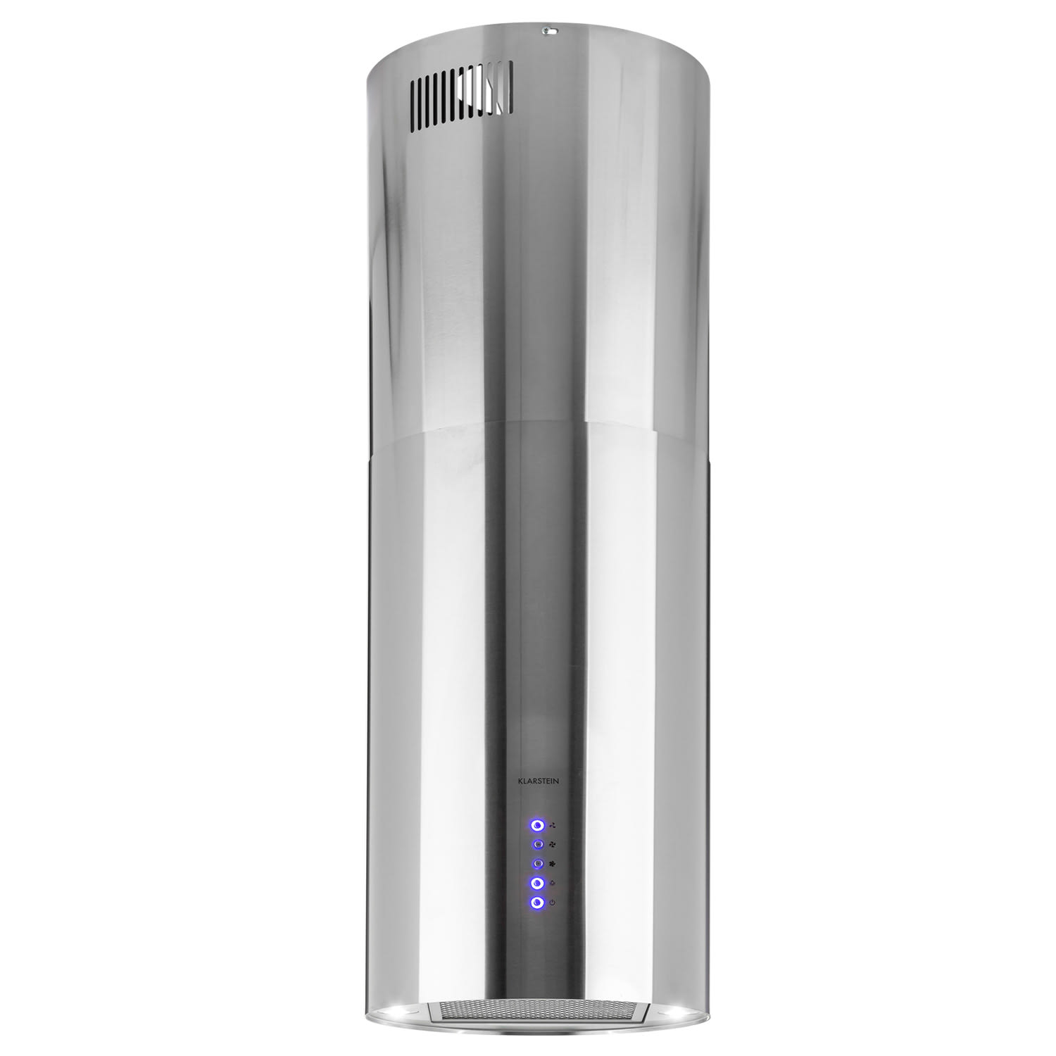 10033717_yy_0001_titel___ Klarstein Beretta ostrovná digestor Ø35cm odťah/recirkulácia 519 m³/h LED nerezová oceľ