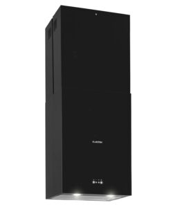 Klarstein Structura, digestor, 41 cm, ostrovčekový, 624 m³/h, A, LED, nehrdzaejúca oceľ, čierny
