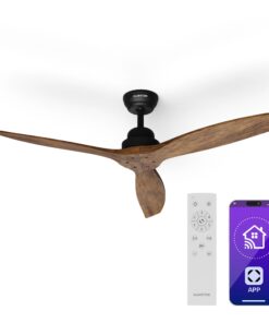Klarstein Santa Elena Smart 52", Ø 132 cm stropný ventilátor, 10260 m³/h, lopatky z pravého dreva, 6 nastavení rýchlosti, diaľkové ovládanie