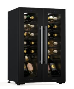 Klarstein Shiraz chladnička na víno, 2 chladiace zóny, dotykové ovládanie, LED osvetlenie, voľne stojaca