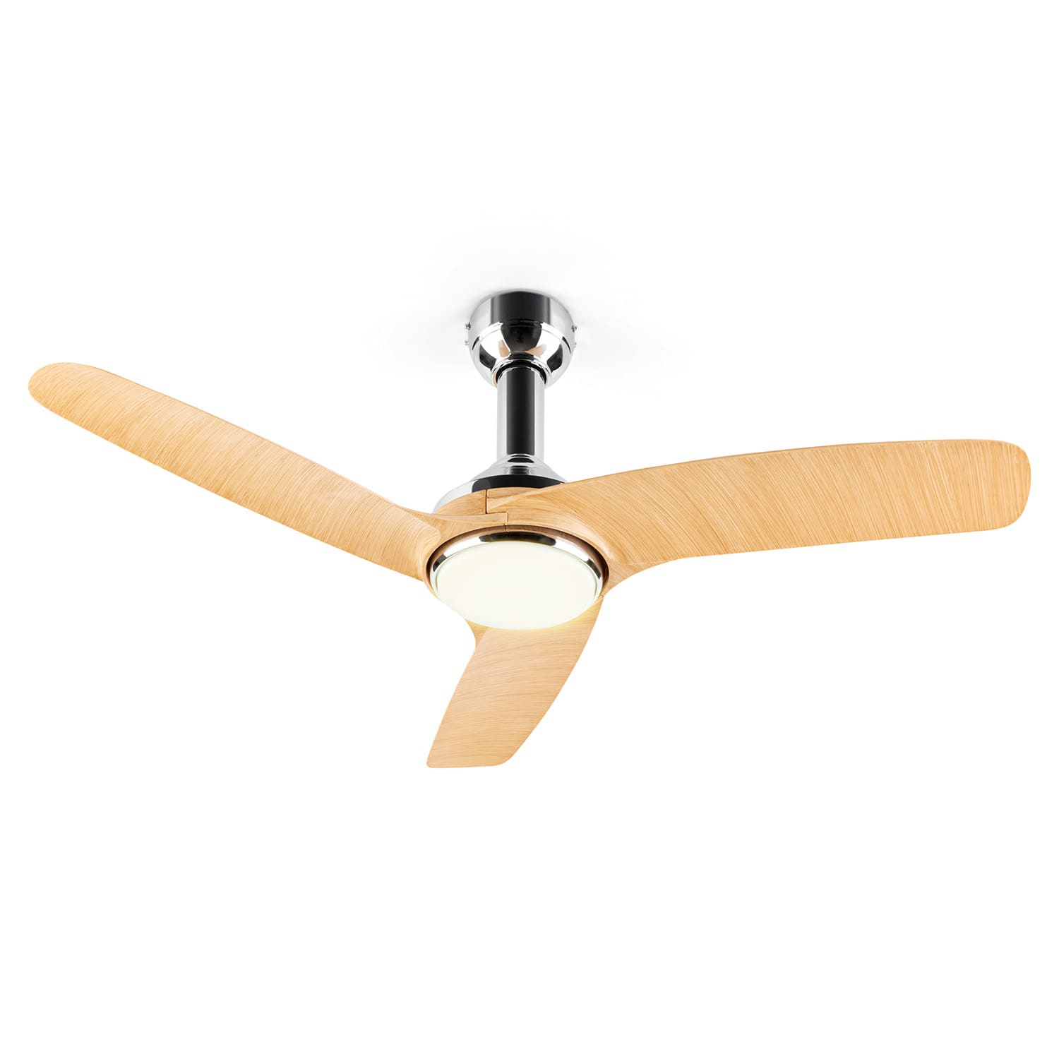 10034685_yy_0001_titel___Klarstein_Silent_Service_Deckenventilator_Holzoptik Klarstein Silent Service, stropný ventilátor, Ø: 128 cm, výkon: 25 W, drevený vzhľad