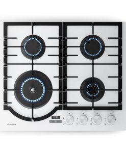Klarstein Ignito plynová varná doska, 8 kW, liatinové rošty, časovač, regulácia teploty