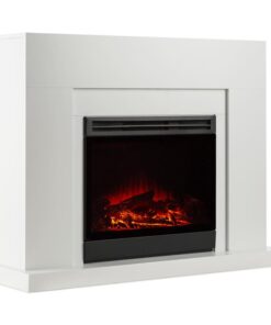 Klarstein Blanca, elektrický krb, 750/2000 W, LED simulácia plameňa, 40 m², biely