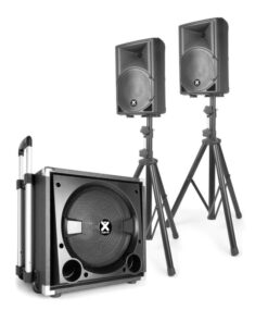 Vonyx VX840BT 2.1, set aktívnych reproduktorov, 15" subwoofer, 2x8" reproduktor, max 900W