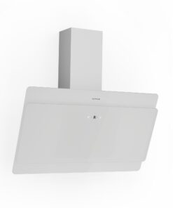 Klarstein Aurica 90, digestor, 90 cm, nástenný, 610 m³/h, LED, dotykové ovládanie, sklo, biely
