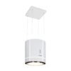 Klarstein Tron Ambience, digestor, 38 cm, ostrovčekový, 521 m³/h, LED, biely